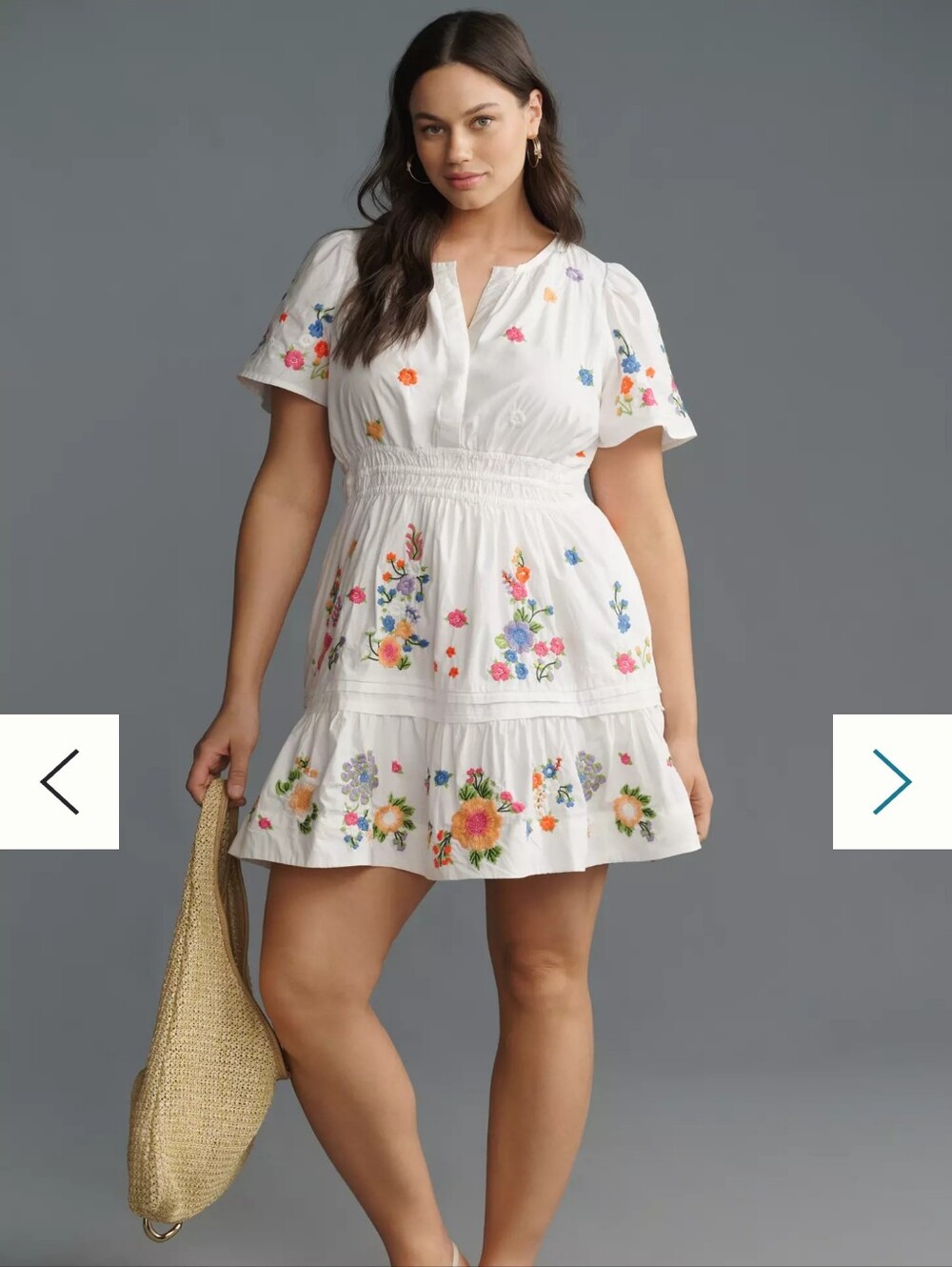 The Somerset Embroidered Mini Dress